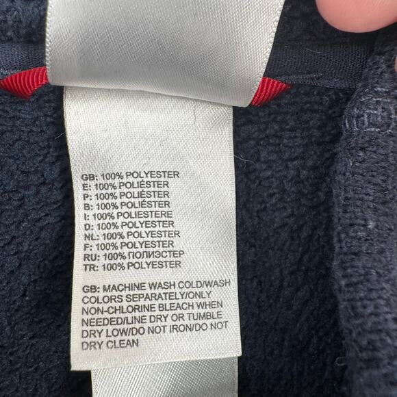 The North Face Full Zip Terry Fleece Jacket Mens XXL Navy Blue - Picture 10 of 13